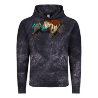 Cloud Black gemstone bison Vintage Hoodie - RanaPortraitStore