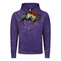 Cloud Purple gemstone bison Vintage Hoodie - RanaPortraitStore