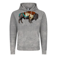 Cloud Rock gemstone bison Vintage Hoodie - RanaPortraitStore