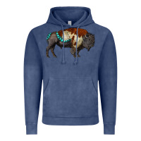 Vintage Denim gemstone bison Vintage Hoodie - RanaPortraitStore