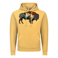 Vintage Mustard gemstone bison Vintage Hoodie - RanaPortraitStore
