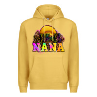 Antique Gold softball nana Premium Hoodie - OliviaCreatesArt