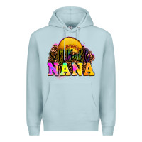 Blue Mist softball nana Premium Hoodie - OliviaCreatesArt