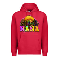 Cardinal softball nana Premium Hoodie - OliviaCreatesArt