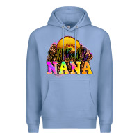 Colony Blue softball nana Premium Hoodie - OliviaCreatesArt