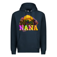 Navy softball nana Premium Hoodie - OliviaCreatesArt