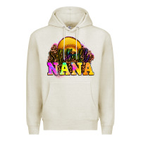 Oatmeal Heather softball nana Premium Hoodie - OliviaCreatesArt