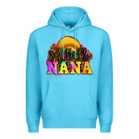 Ocean Blue softball nana Premium Hoodie - OliviaCreatesArt