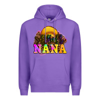 Purple softball nana Premium Hoodie - OliviaCreatesArt