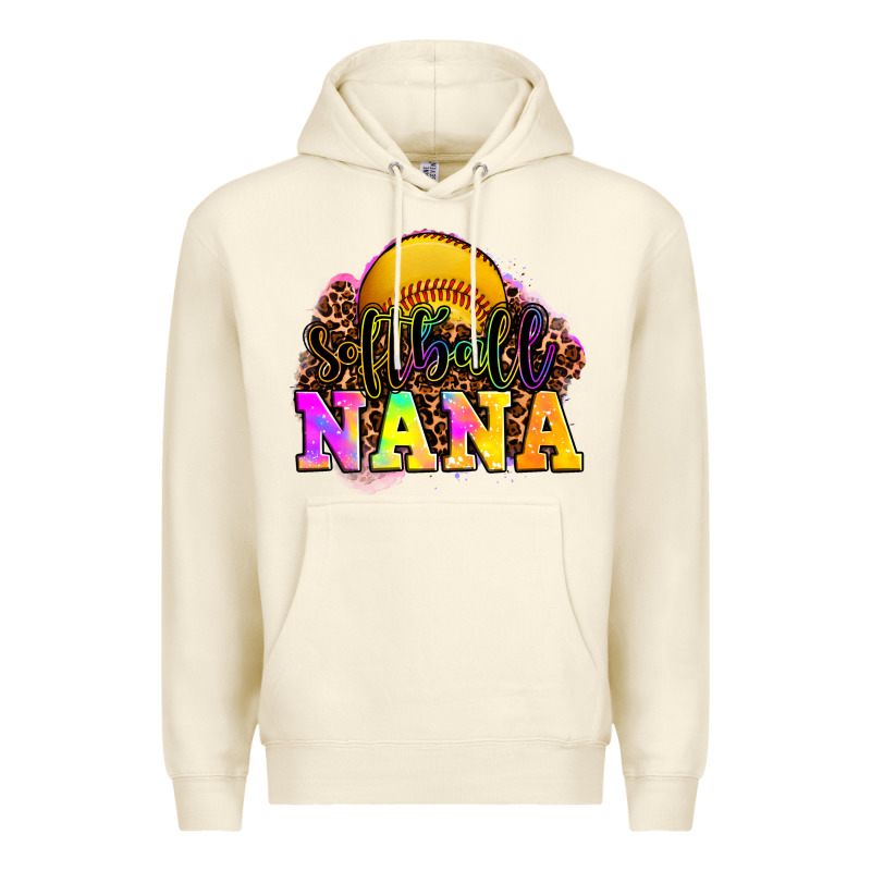 Softball Nana Premium Hoodie by OliviaCreatesArt | Teevron