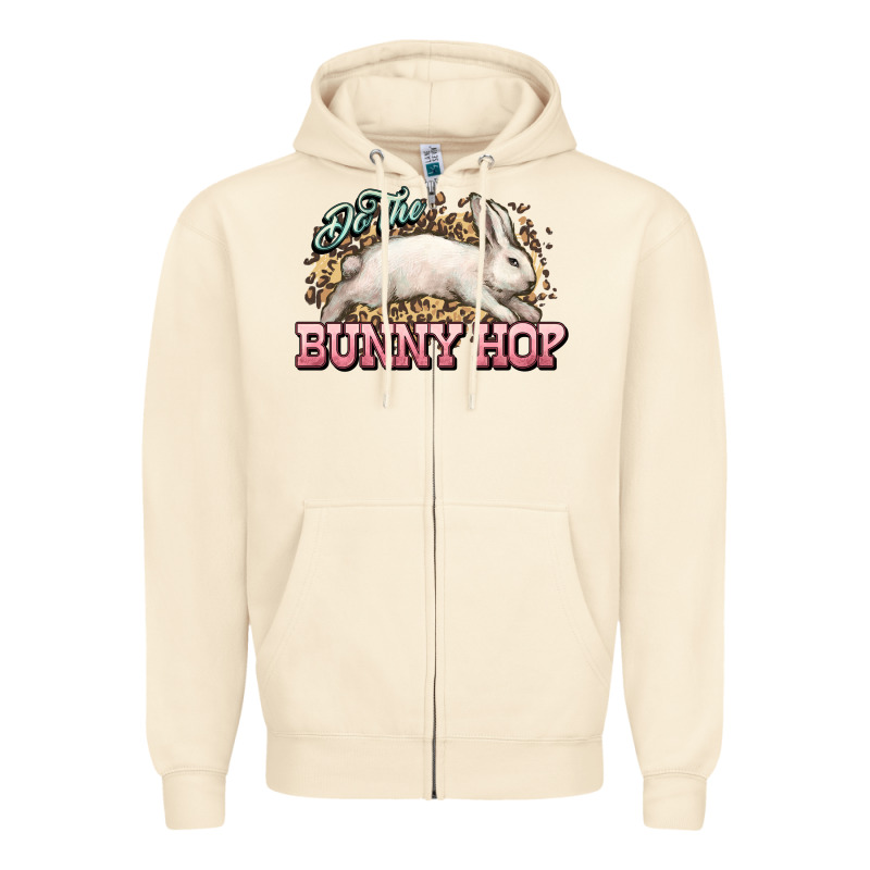 Do The Bunny Hop Easter Day Zipper Hoodie by HowdyJamesFarm | Teevron