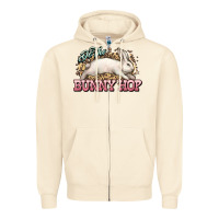 Sandshell Do the Bunny hop Easter Day Zipper Hoodie - HowdyJamesFarm