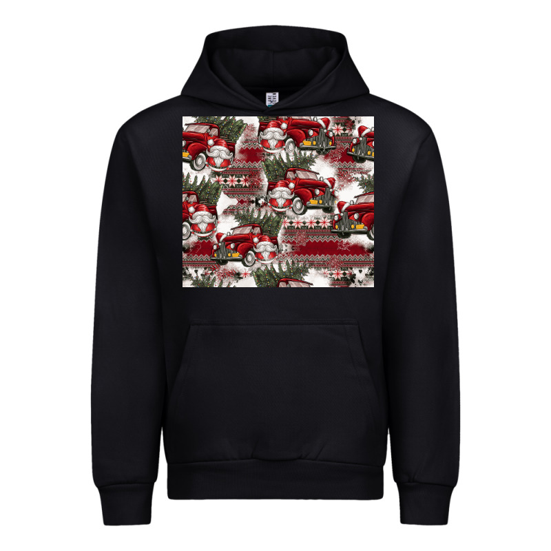 Vintage Christmas Car Pattern Urban Hoodie by CowhideDigitalArt | Teevron