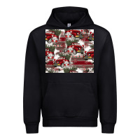 Black vintage christmas car pattern Urban Hoodie - CowhideDigitalArt
