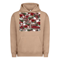 Pigment Burro vintage christmas car pattern Urban Hoodie - CowhideDigitalArt