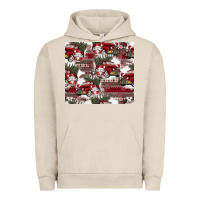 Pigment French Oak vintage christmas car pattern Urban Hoodie - CowhideDigitalArt