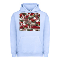 Pigment Grape Ice vintage christmas car pattern Urban Hoodie - CowhideDigitalArt