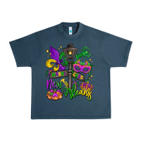 Midnight Navy new orleans mardi gras Urban Heavy Tee - LillyAllenDesigns