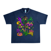 Navy new orleans mardi gras Urban Heavy Tee - LillyAllenDesigns