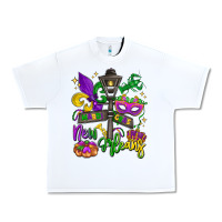 White new orleans mardi gras Urban Heavy Tee - LillyAllenDesigns