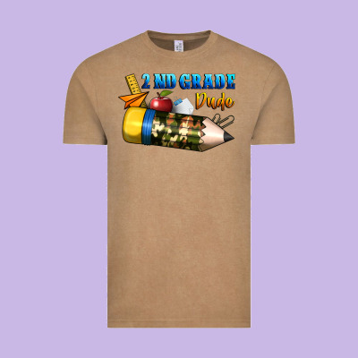 2 Nd Grade Dude Vintage Tee Designed By Bundleandbundleshop