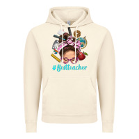 Vintage Artic Best Teacher Messy Bun Bbs Vintage Hoodie - BundleAndBundleShop