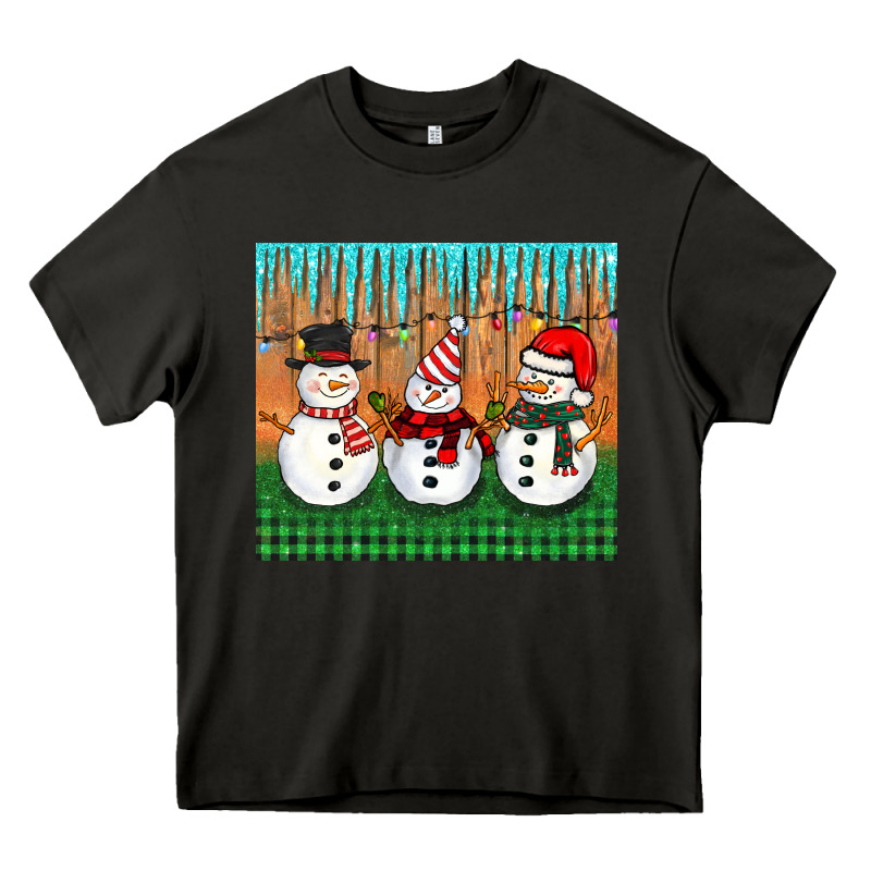 Christmas Snovman Heavy Core Tee by BarkalooDesign | Teevron