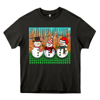 Asphalt christmas snovman Heavy Core Tee - BarkalooDesign