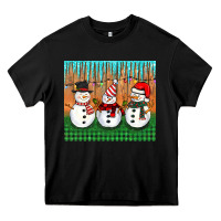 Black christmas snovman Heavy Core Tee - BarkalooDesign