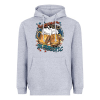 Heather Grey I'm not drunk i'm patriotic Heavyweight Hoodie - FaDigitalArtStudio