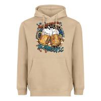 Mushroom I'm not drunk i'm patriotic Heavyweight Hoodie - FaDigitalArtStudio