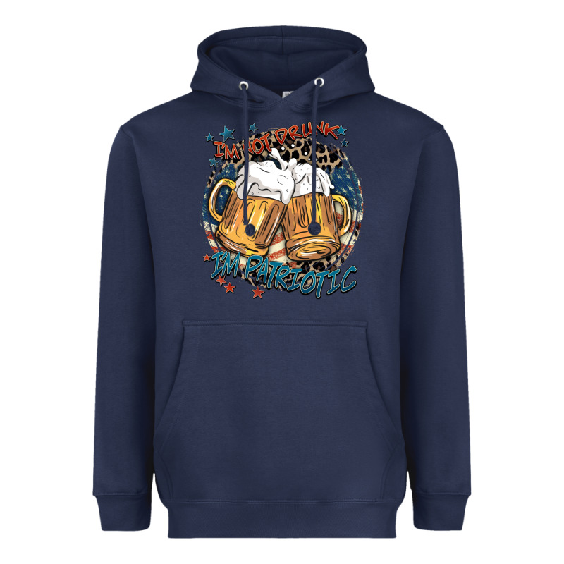I'm Not Drunk I'm Patriotic Heavyweight Hoodie by FaDigitalArtStudio | Teevron