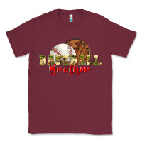 Burgundy baseball brother Classic Tee - BundleAndBundleShop