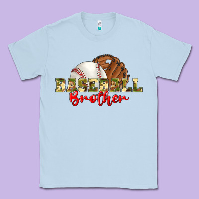 Baseball Brother Classic Tee Designed By Bundleandbundleshop