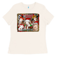 Bone merry christmas goats Ladies Tee - Jasminsmagicworld