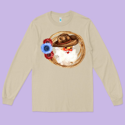 Cowboy Santa Long Sleeve Tee Designed By Bettercallsaul
