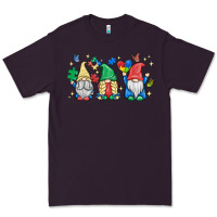 Plum autism gnome Premium Tee - MaliasSmallBusiness