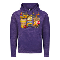 Cloud Purple School Bus Coffee And Star Bbs Vintage Hoodie - BundleAndBundleShop