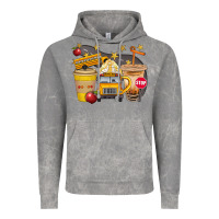 Cloud Rock School Bus Coffee And Star Bbs Vintage Hoodie - BundleAndBundleShop