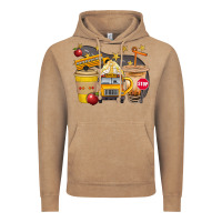 Vintage Coffee School Bus Coffee And Star Bbs Vintage Hoodie - BundleAndBundleShop