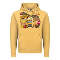 Vintage Mustard School Bus Coffee And Star Bbs Vintage Hoodie - BundleAndBundleShop