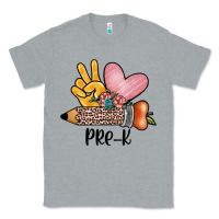 Heather Grey peace love pre k Classic Tee - JahusDesignShop