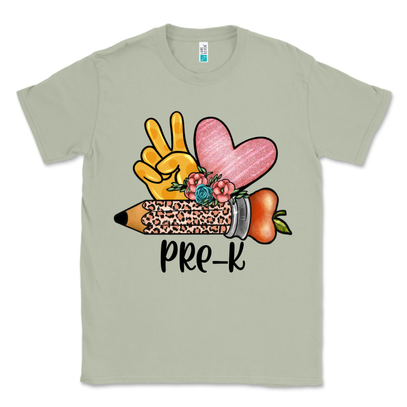 Peace Love Pre K Classic Tee by JahusDesignShop | Teevron