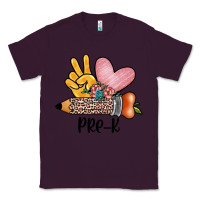 Plum peace love pre k Classic Tee - JahusDesignShop
