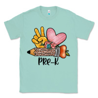 Seafoam peace love pre k Classic Tee - JahusDesignShop