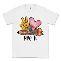 White peace love pre k Classic Tee - JahusDesignShop
