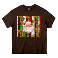 Chocolate Brown santa with gifts Heavy Core Tee - AdoDesignShop