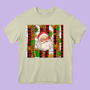 Santa With Gifts Heavy Core Tee Designed By Adodesignshop