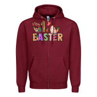Burgundy My 1st Easter Day Zipper Hoodie - HowdyJamesFarm