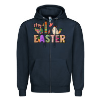 Navy My 1st Easter Day Zipper Hoodie - HowdyJamesFarm